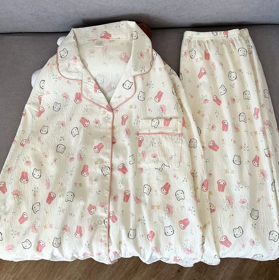 🪞بيجامة السكرات🩰