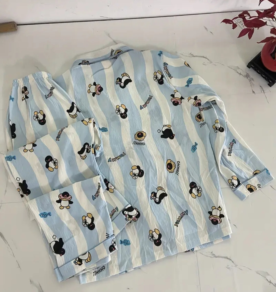 🪞بيجامة السكرات🩰