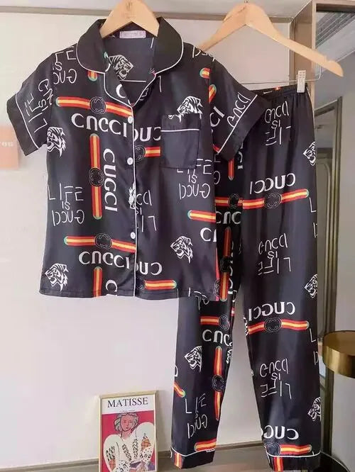 🦢بيجامة الساتان للأميرات🪞