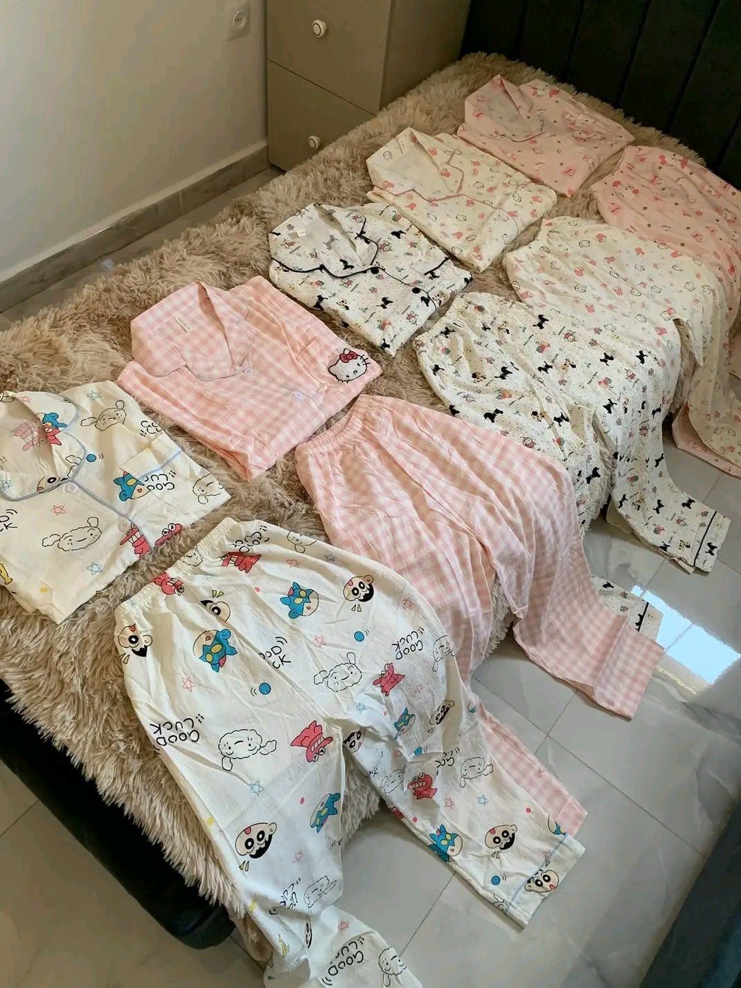 🪞بيجامة السكرات🩰