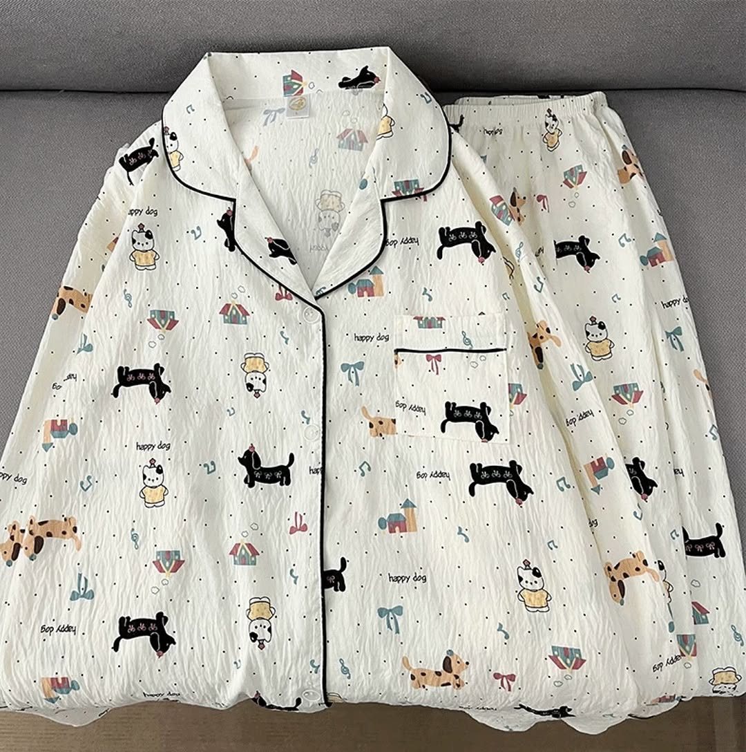 🪞بيجامة السكرات🩰